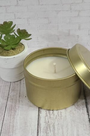 2oz. Gold Travel Tin Candle