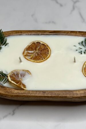 Elf Dough Bowl Candle