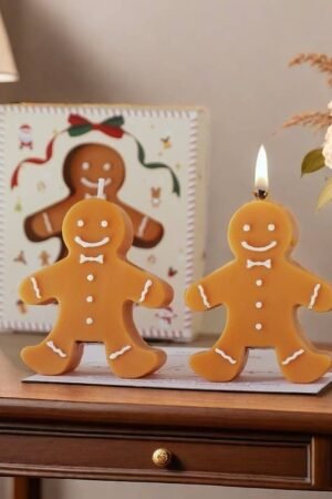 Gingerbread Man Christmas Scented Candle Gift
